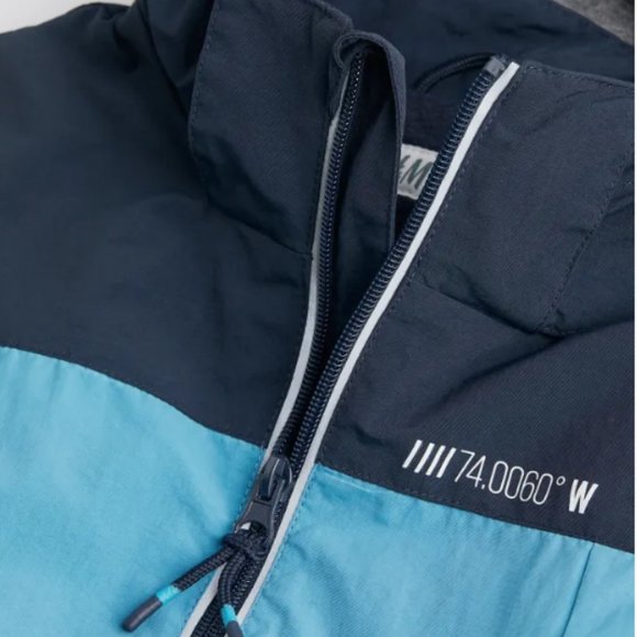 H&M Boys Block-coloured Windbreaker Jacket - Picture 3 of 4